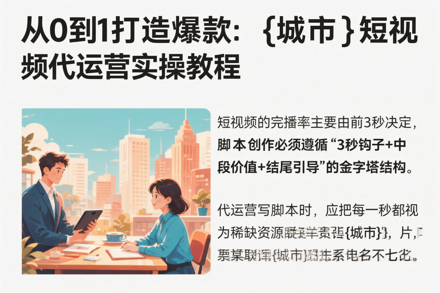 从0到1打造爆款:聊城短视频代运营实操教程