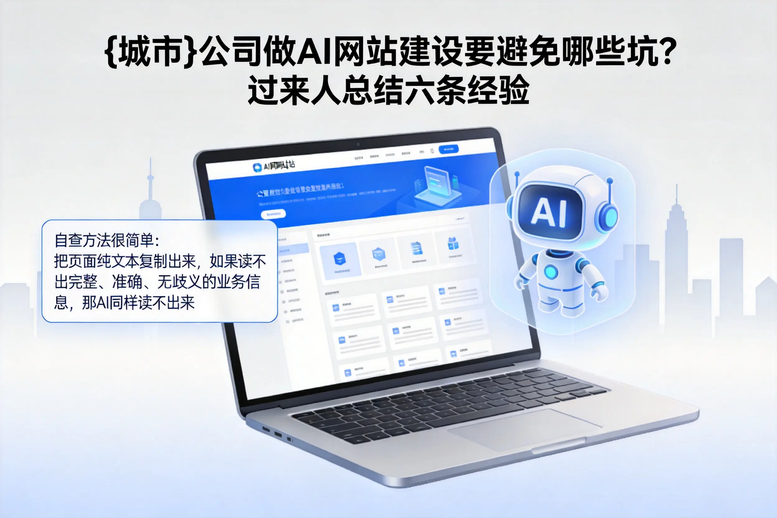 聊城公司做AI网站建设要避免哪些坑?过来人总结六条经验